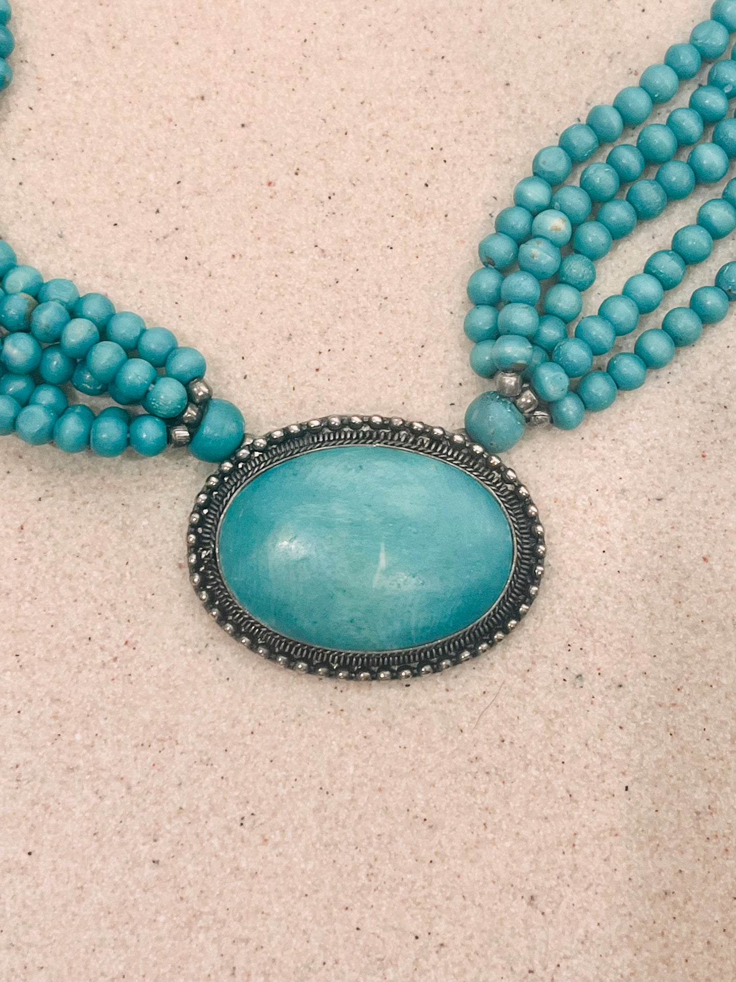 Turquoise Beaded Necklace