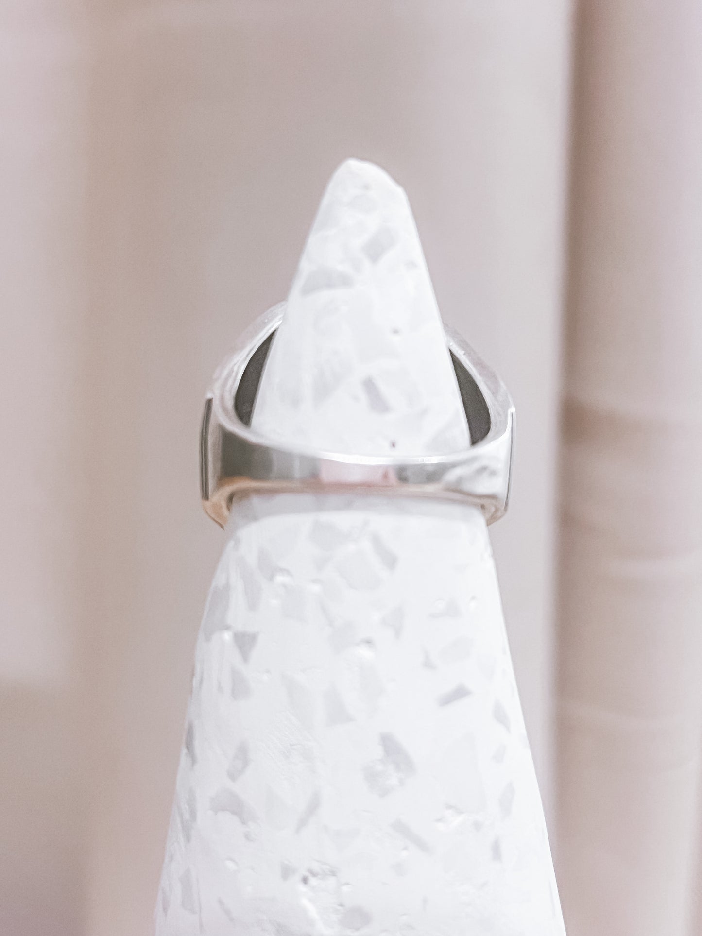 Rose Quartz Sterling Silver Ring