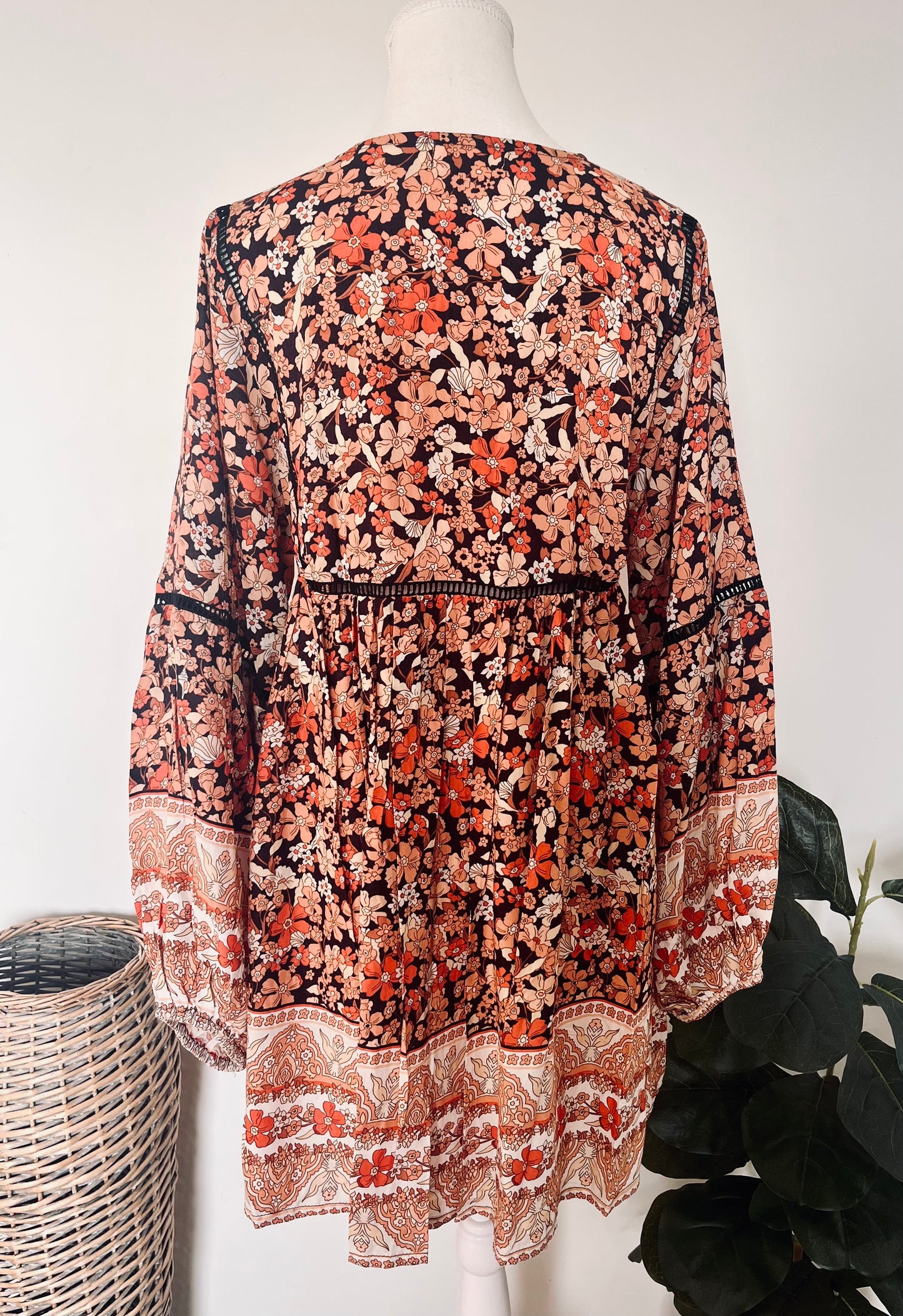 Floral Bohemian Mini Dress