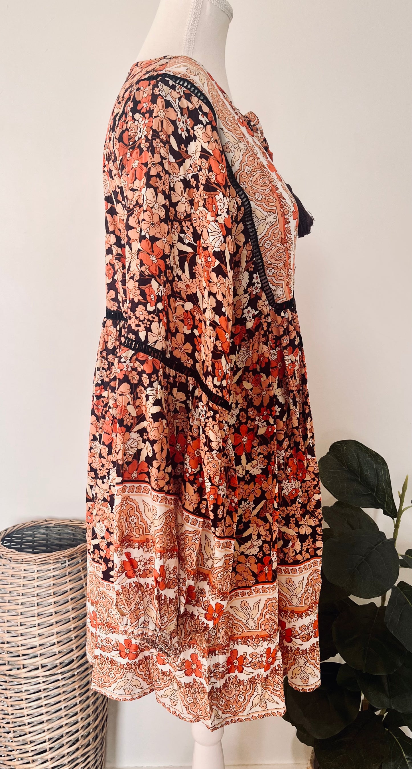 Floral Bohemian Mini Dress