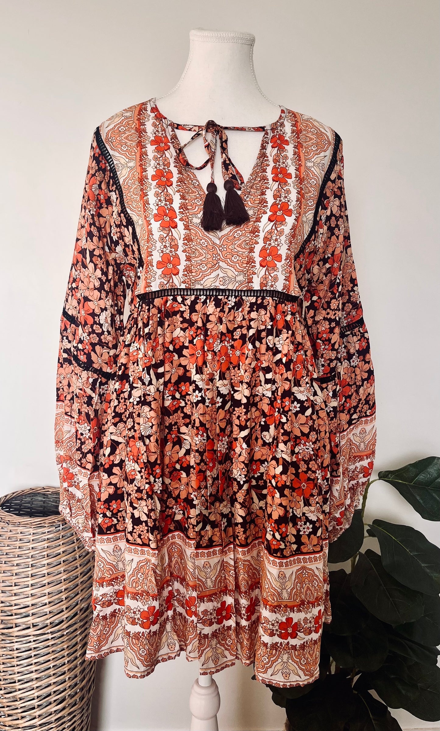 Floral Bohemian Mini Dress