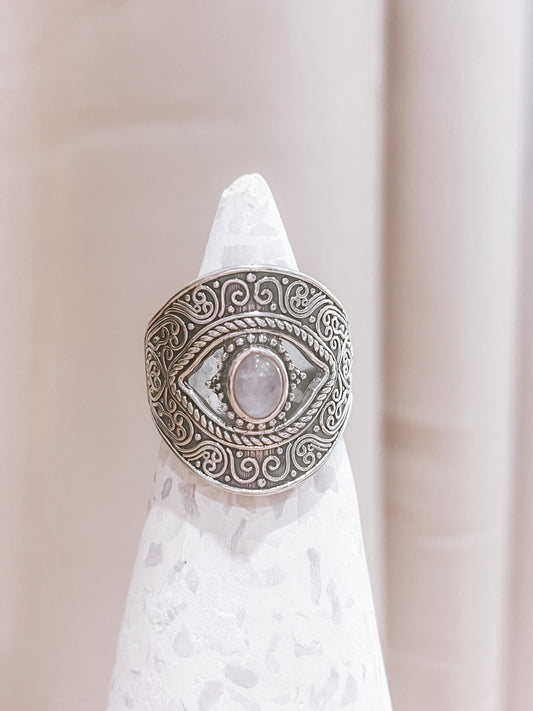 Rose Quartz Sterling Silver Ring