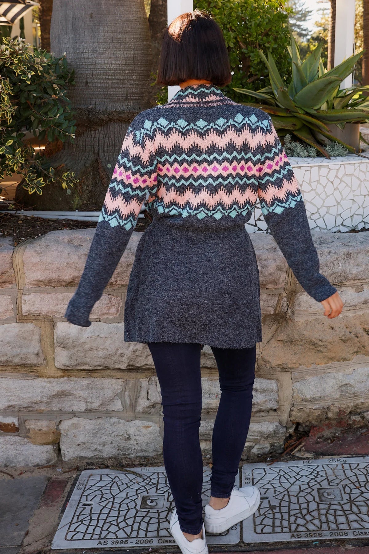 Boho Cardigan with Tie Up Belt