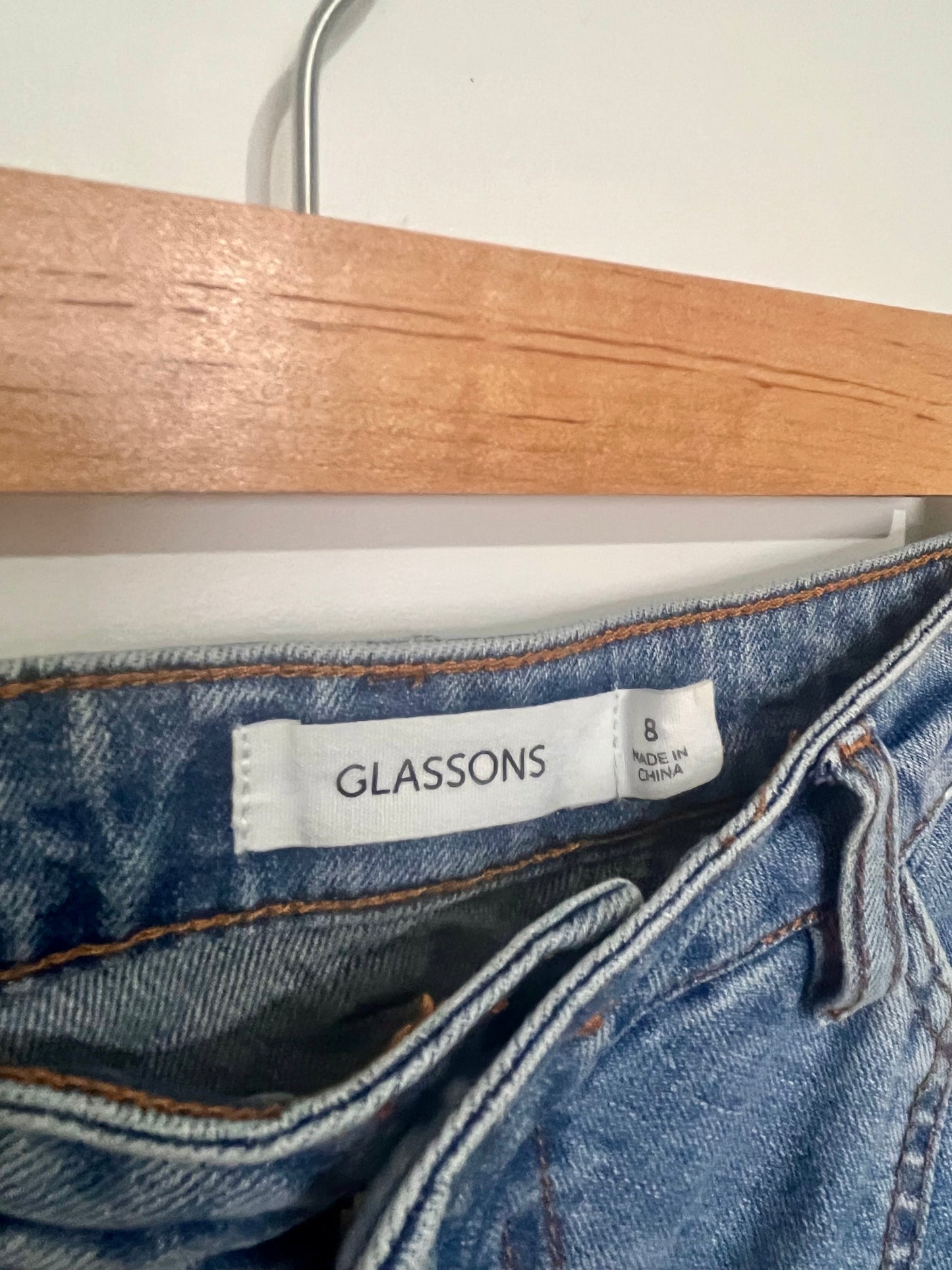 A line Denim Maxi Skirt - Size 8 Preloved