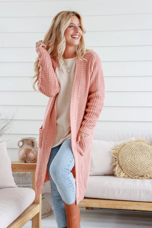 Pink Knit Cardigan