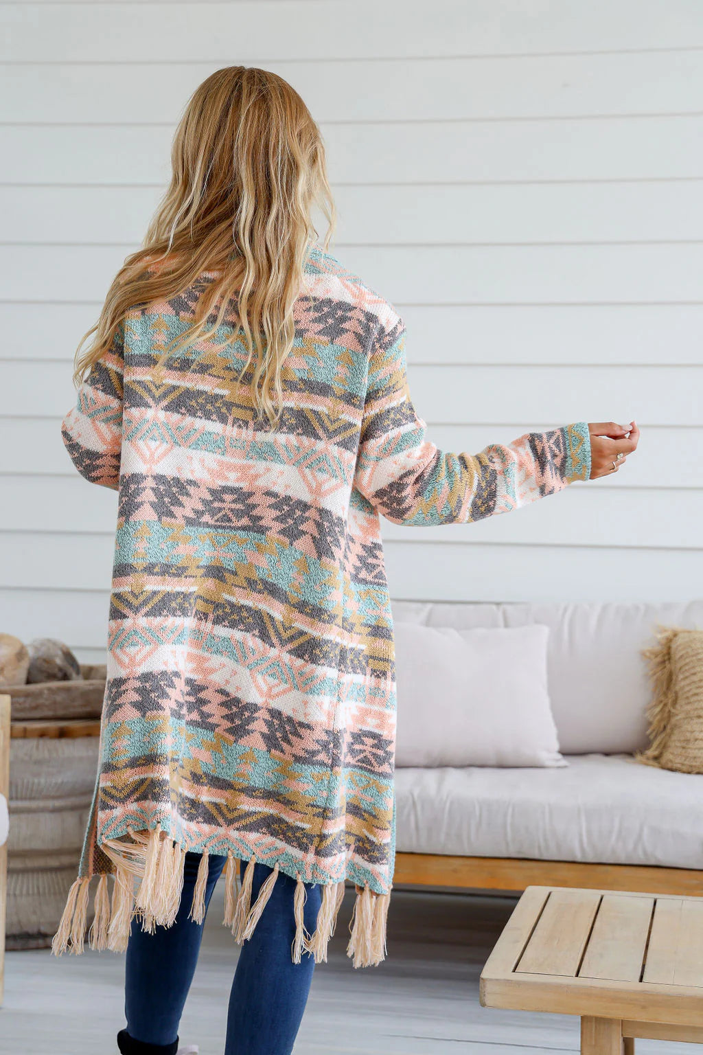 Multicoloured Knit Cardigan