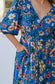 Preloved Jasmin Blue Floral Maxi Dress - Size 12