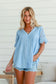 Blue Lace Top