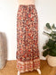 Floral Bohemian Maxi Wrap Skirt