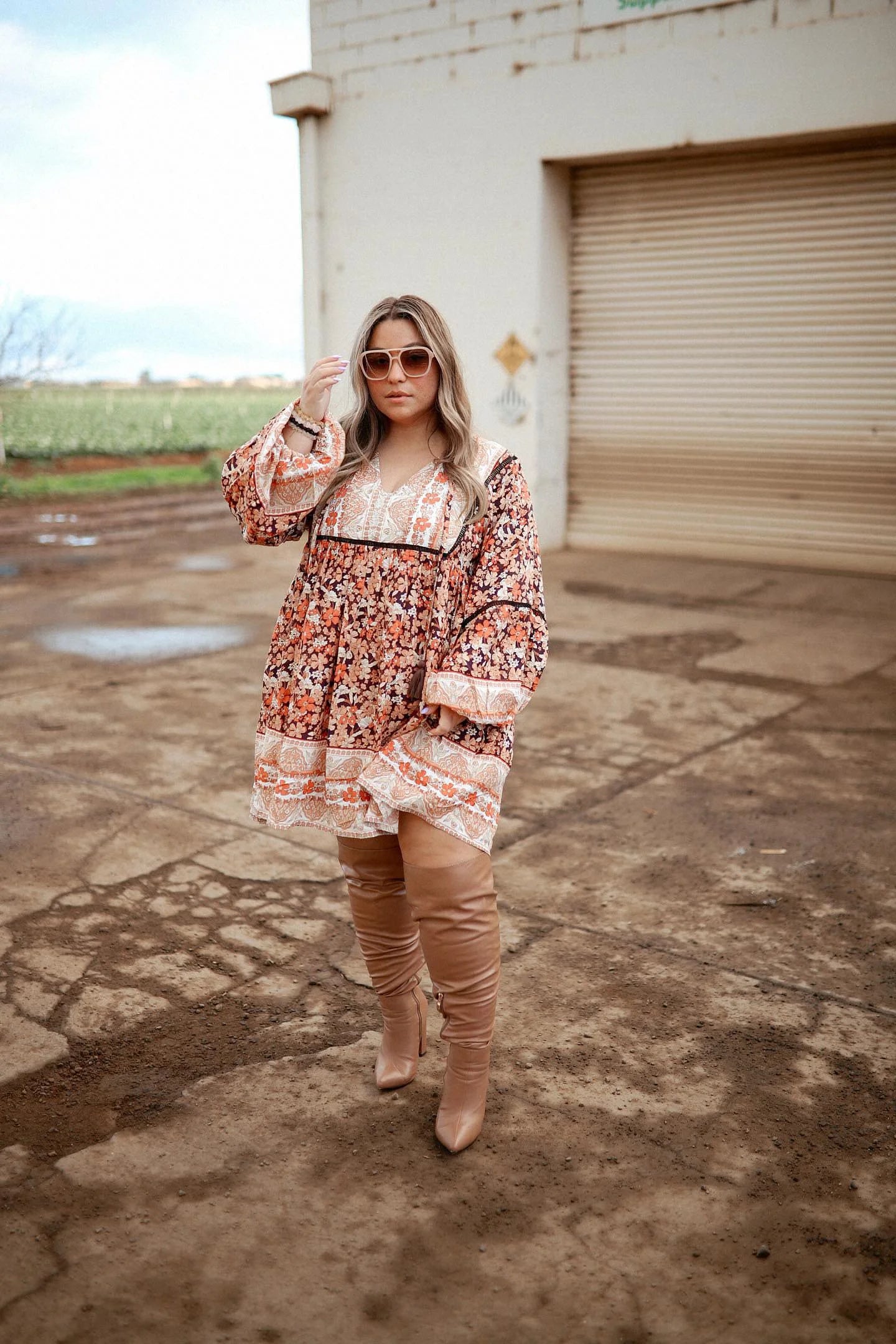Floral Bohemian Mini Dress