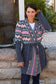 Boho Cardigan with Tie Up Belt