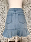 Boho Denim Skirt Size 12 - Preloved