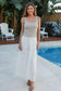 Milla White Cotton Broderie Skirt