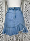 Boho Denim Skirt Size 12 - Preloved