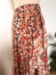 Floral Bohemian Maxi Wrap Skirt