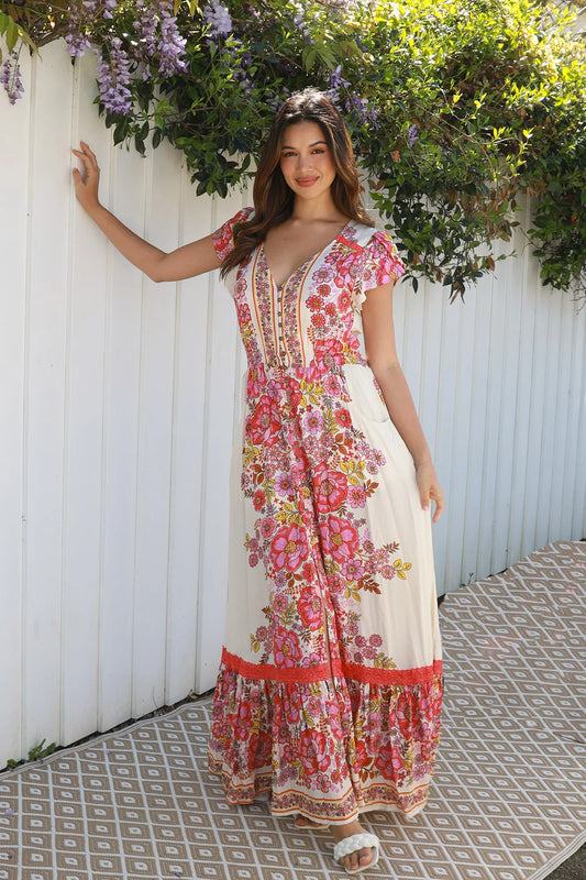 Floral Boho Retro Dress