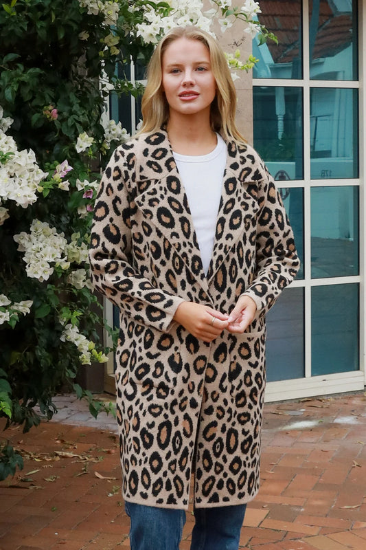 Cheetah Coatigan