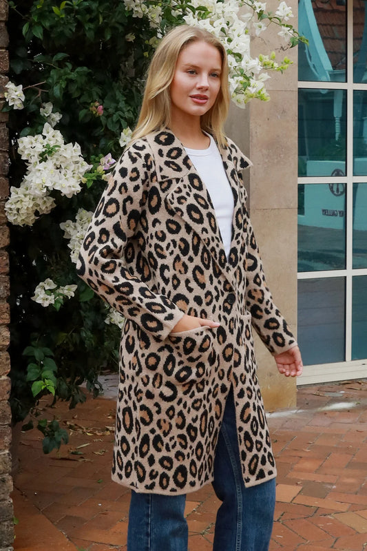 Cheetah Coatigan