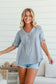 Grey Lace Top