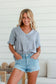Grey Lace Top
